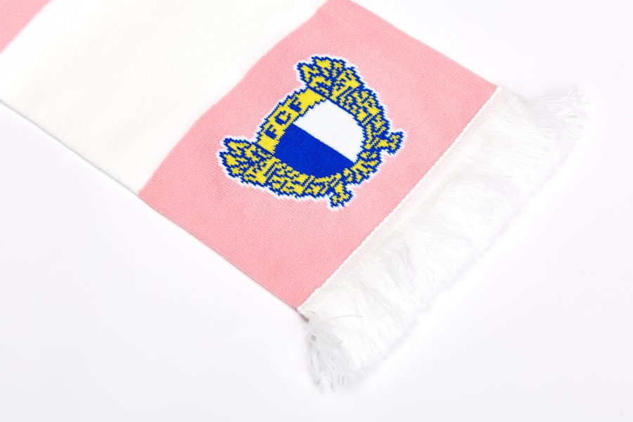 Cachecol Listado Rosa