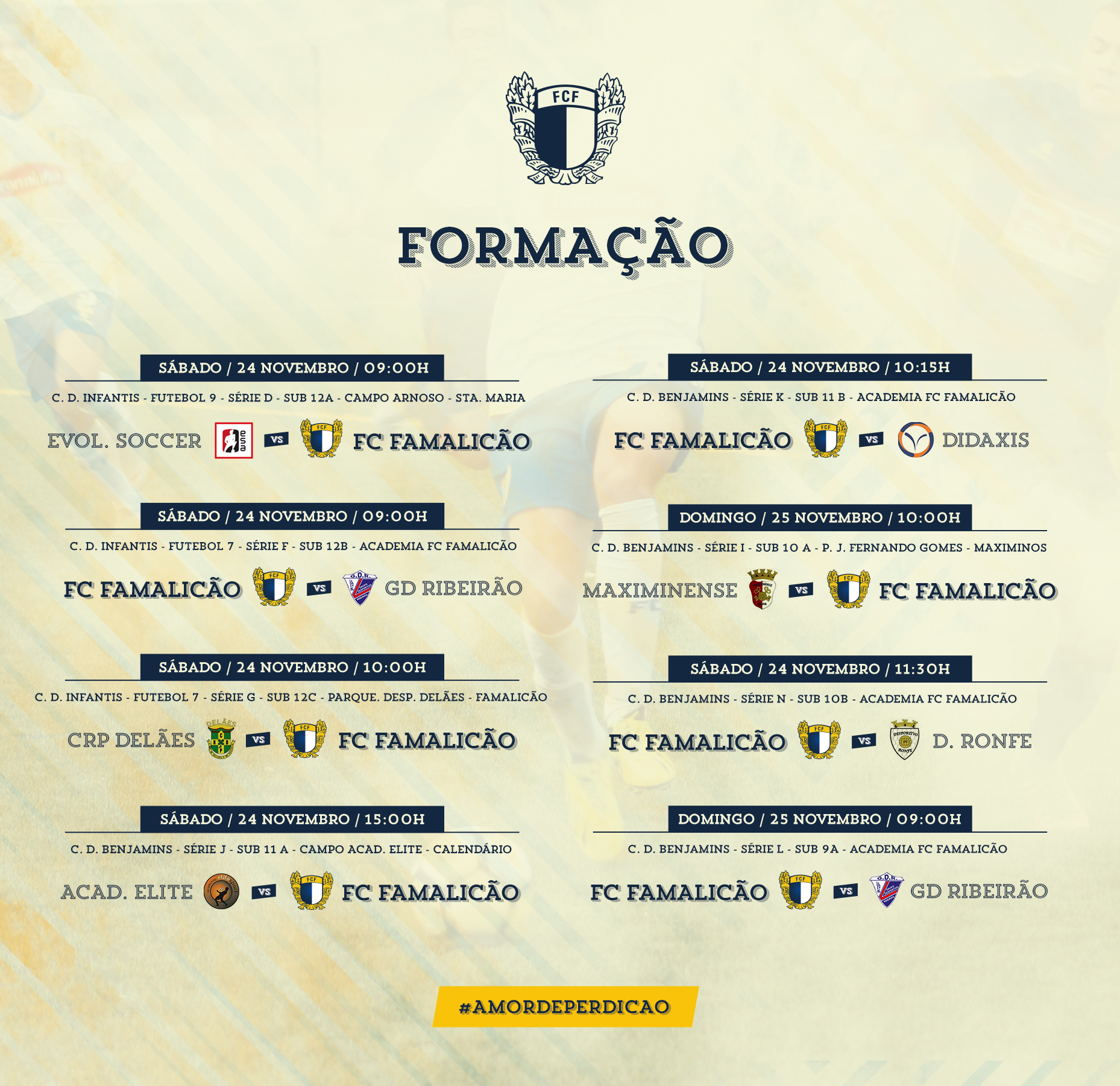 Calendário do 2º Torneio Distrital conhecido