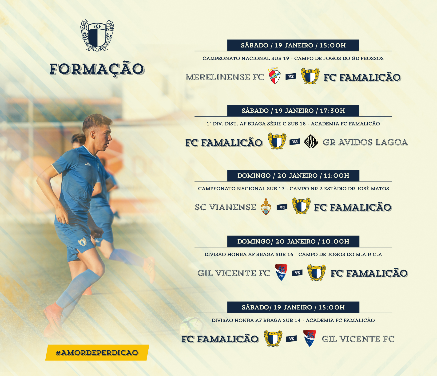 SUB-19 - CALENDÁRIO DE JOGOS - Clube Desportivo Gouveia